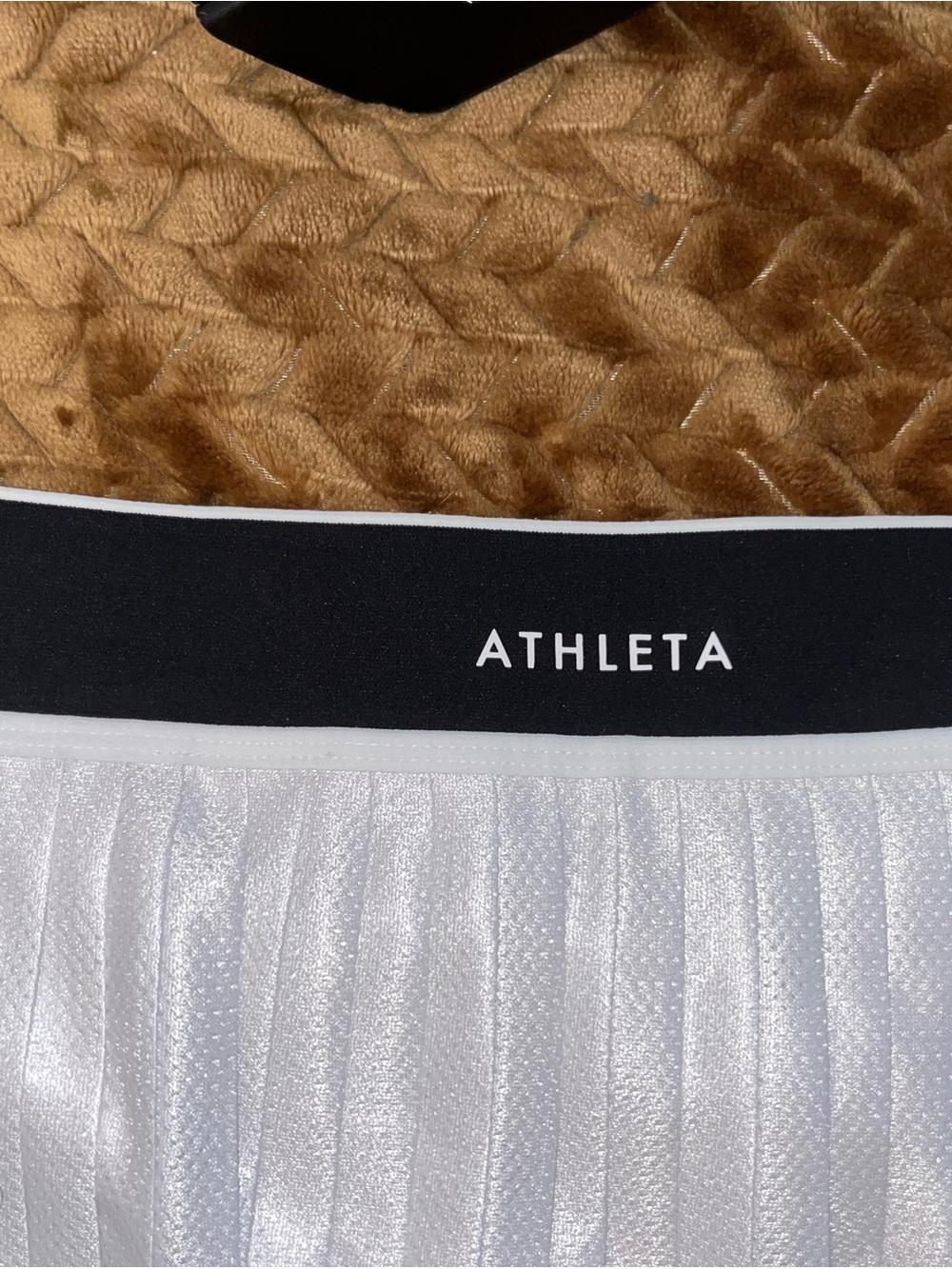 Athleta Men’s White Athletic Socks with Black Branded Cuff